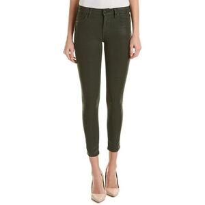 Joe's Jeans The Icon Olive Coated Skinny Ankle Jeans Size 27